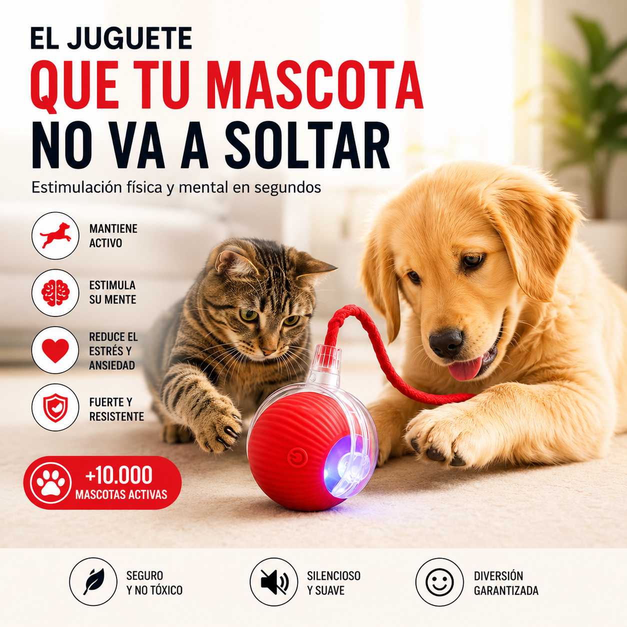 Pelota Inteligente para Mascotas