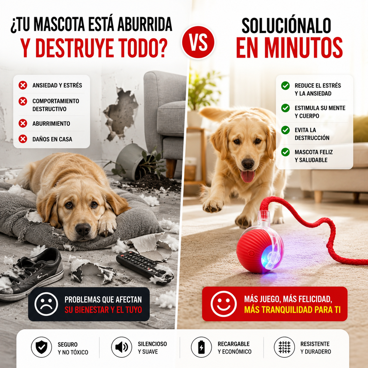 Pelota Inteligente para Mascotas